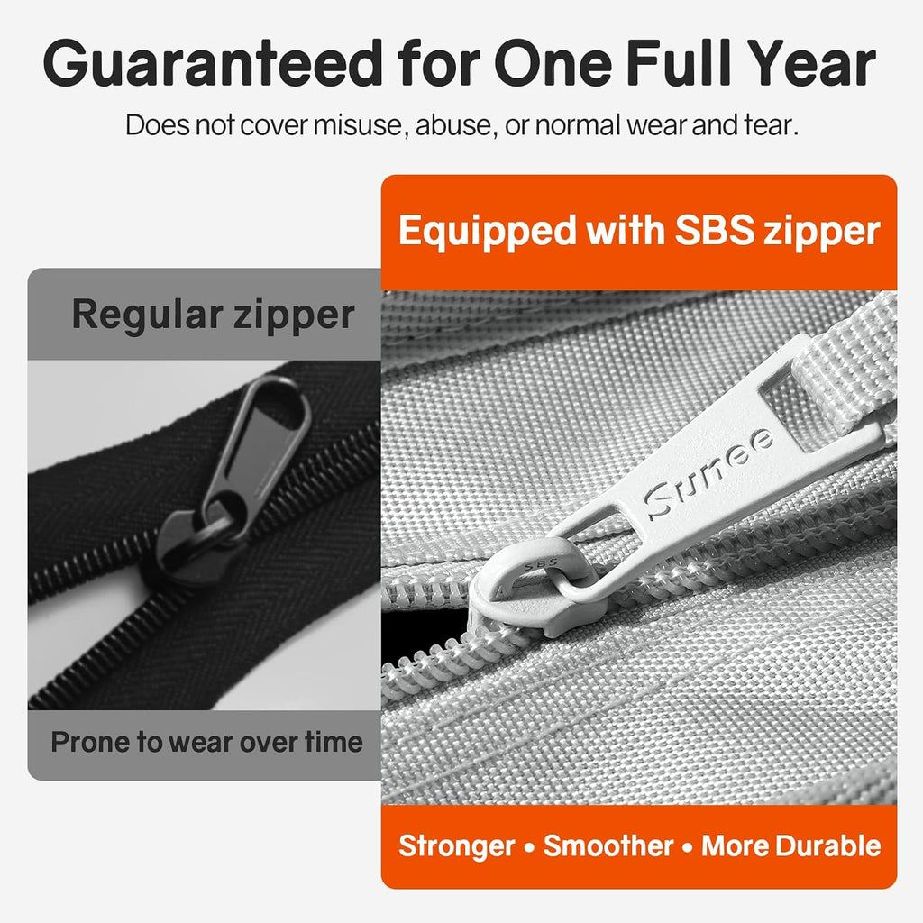Zippered Binder Bag with Handle, 2-Inch 3-Ring O-Ring, 500-Sheet Capacity, Includes Zip Pocket, 5-Tab Expanding File