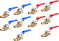 10Pcs EFIELD 3/4" PEX Barb Crimp Brass Ball Valve(VALVE013-10)