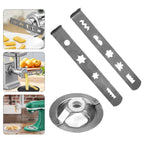 Stainless Steel Meat Grinder Attachments Mixer Pastry Attachments Metal Texture For Multiple Baking And Cooking Needs
