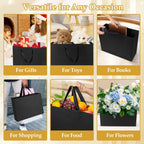 30 Pack Black Small Gift Bags with Handles and 30 Tissue Papers