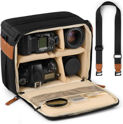 Camera Bag for Digital DSLR SLR, Protection, Waterproof Mirrorless Small Camera Bag, Camera Lens Case, Travel