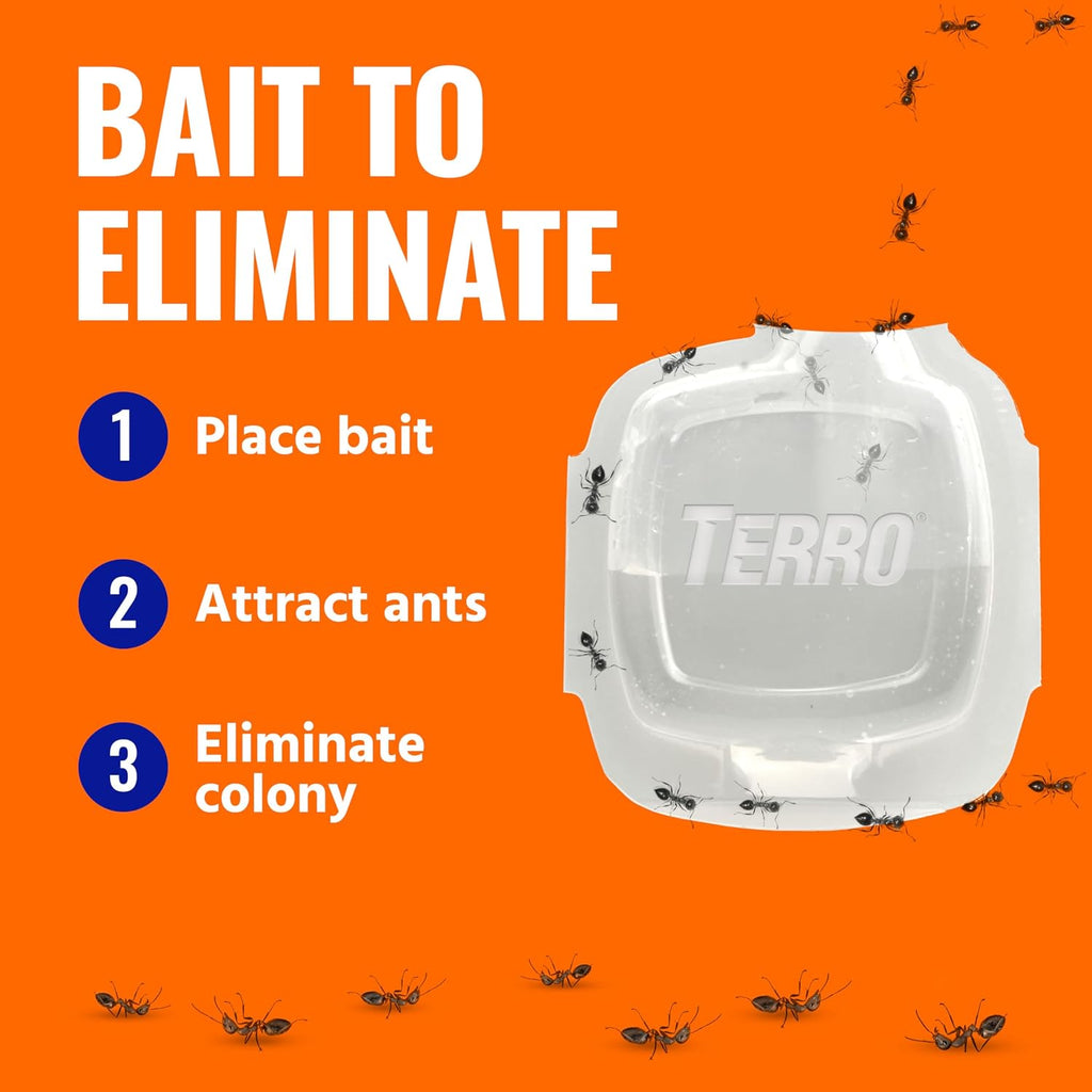 Multi-Surface Liquid Ant Baits, 4-Pack, Indoor Bait Stations for Home | Ant Trap for Discreet Baiting, Complete