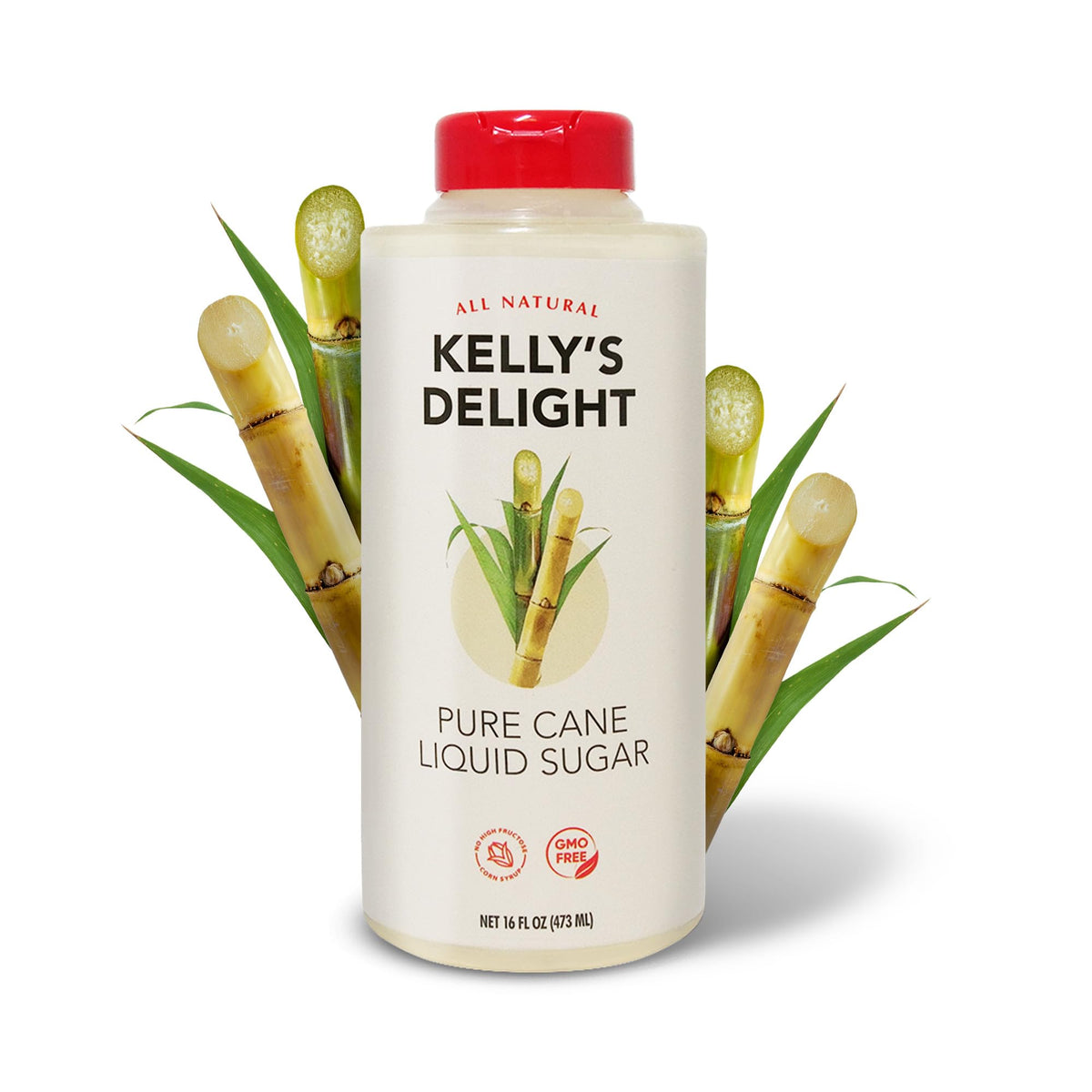 : All Natural Liquid Cane Sugar 16oz (473ml)