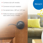 700534 Springdale Privacy Bed and Bath Door Lever Oil Rubbed Bronze