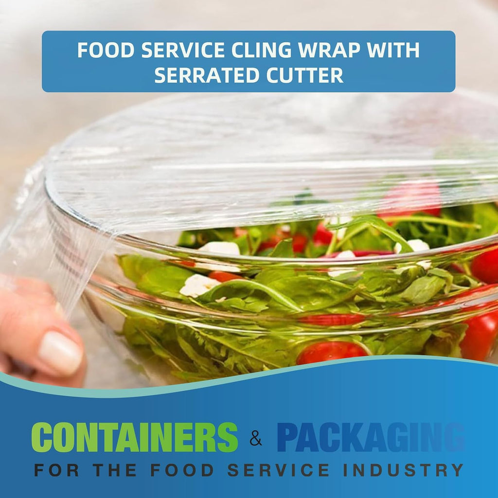 18in x 2000ft Standard Cling Wrap Roll With Serrated Cutter Food Wrap