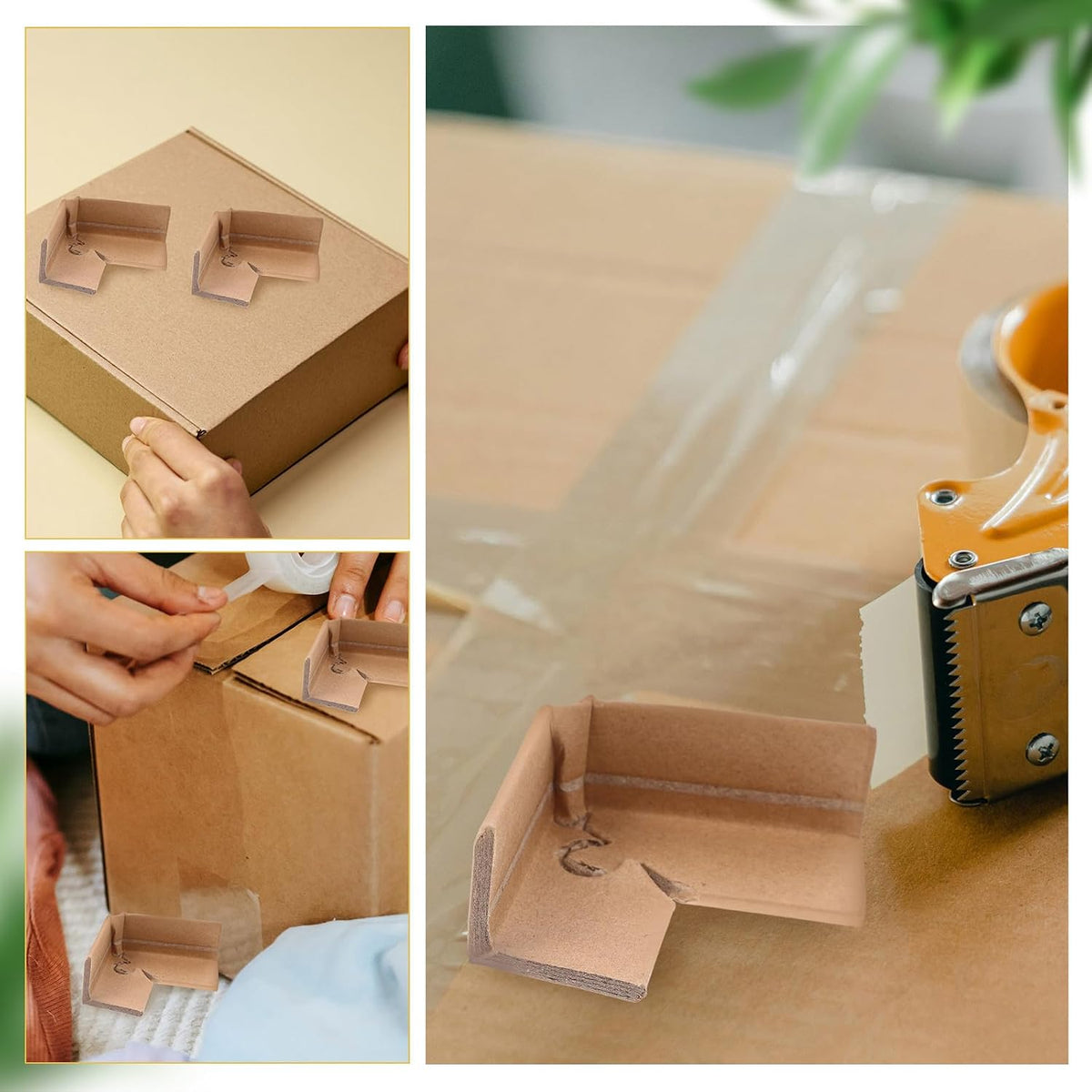 Cardboard Corner Protectors L-shaped Edge Guards 50pcs