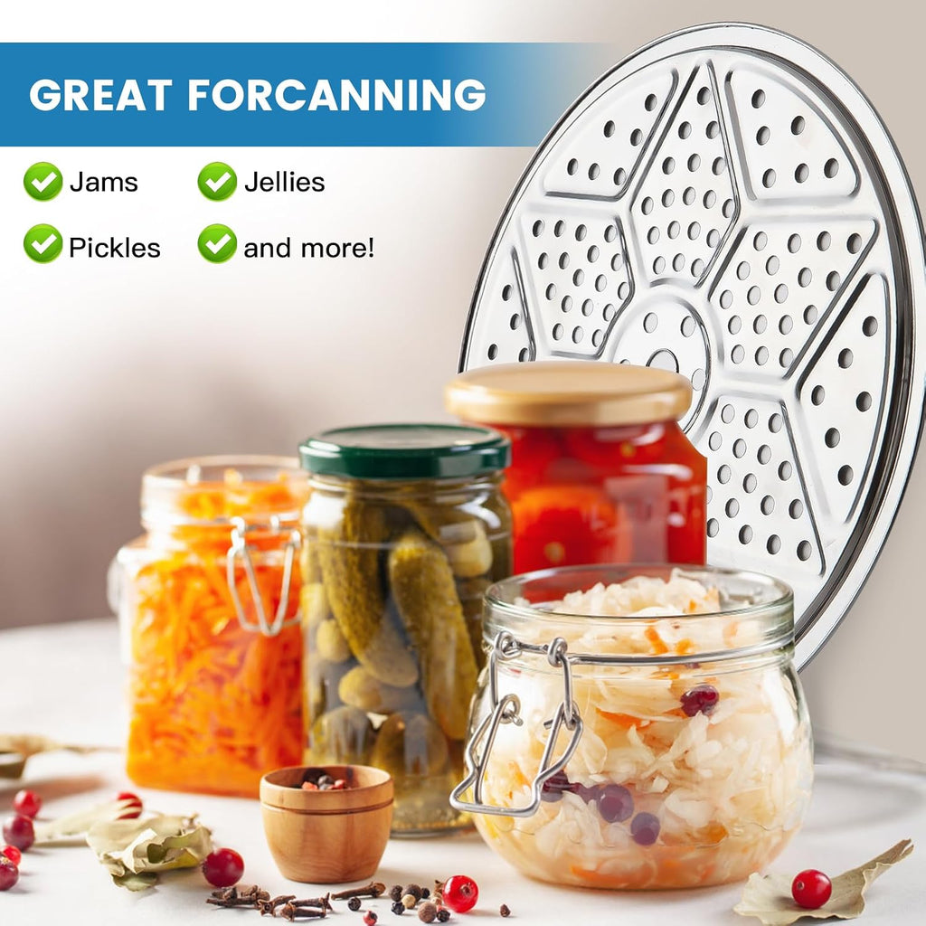 4Pack Pressure Canner Rack, Stainless Steel Canning Rack for Pressure Cooker, 11 Inch Canning Rack for Water Bath