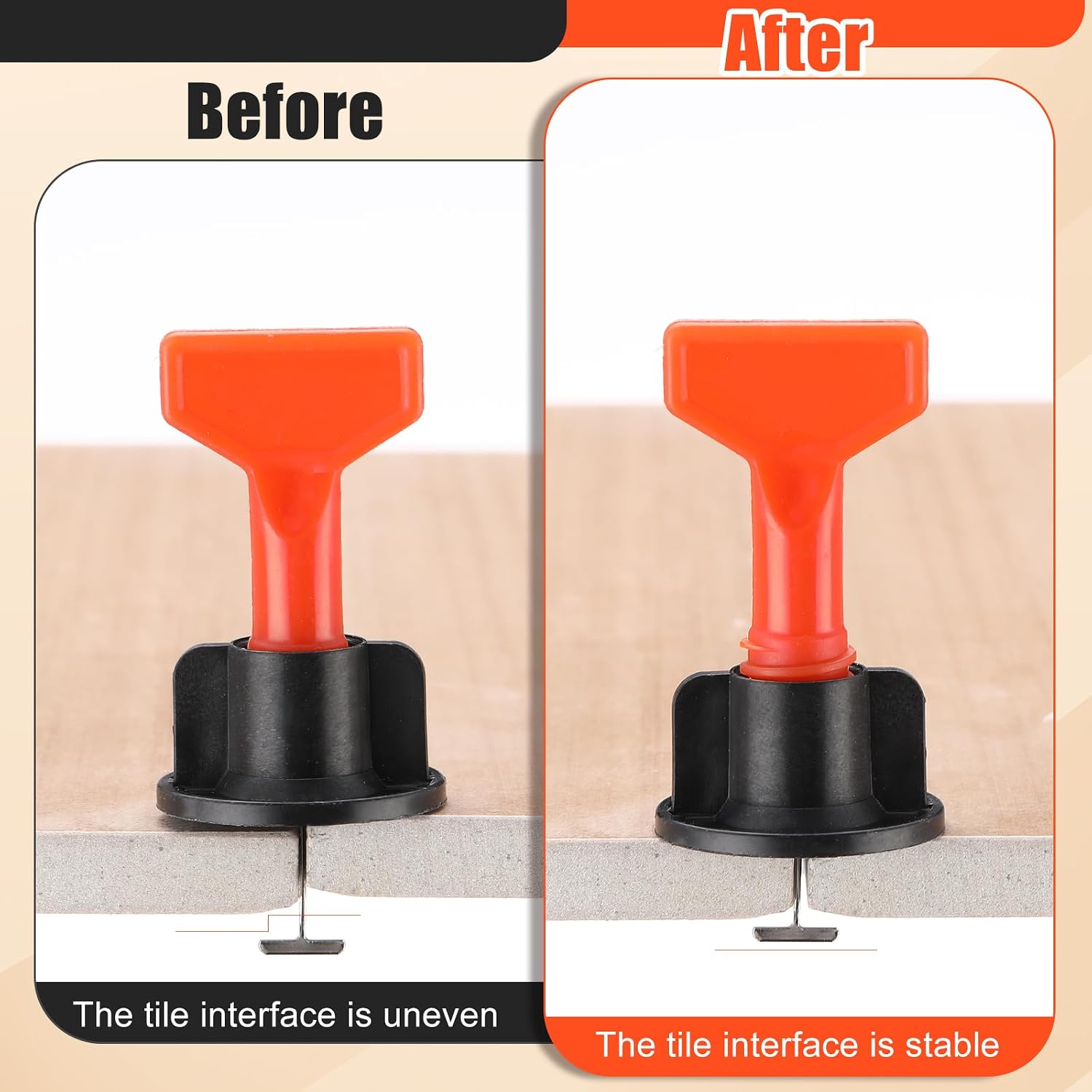 Tile Leveling System Kit with 300 Pcs 1/16" Tile Leveler 1500 Pcs Spacer Clips and 6 Wrenches Installation Tools for