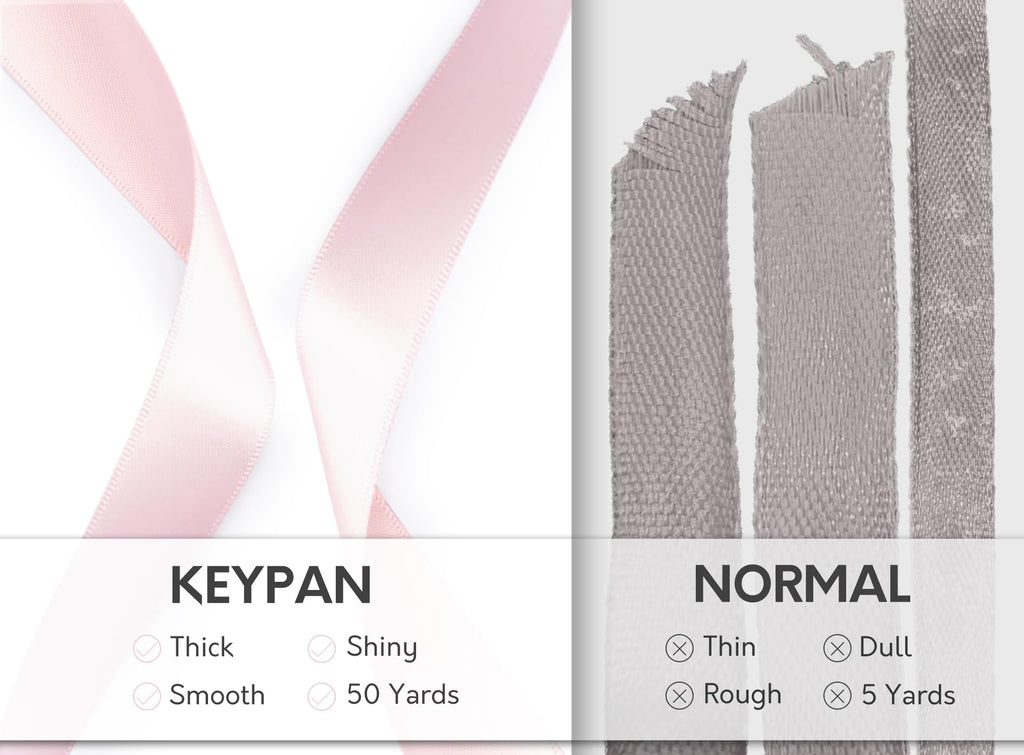 Pink Satin Ribbon, 7/8 Inch, 50 Yards