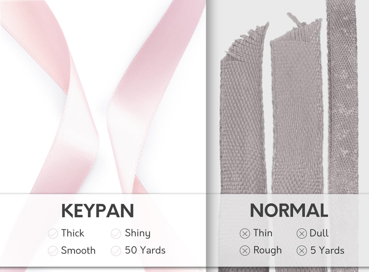 Pink Satin Ribbon, 7/8 Inch, 50 Yards