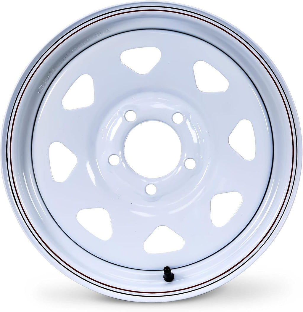 Trailer Tire Wheel ST205/75D15 6PR 101L 5X4.5 White Spoke Rim