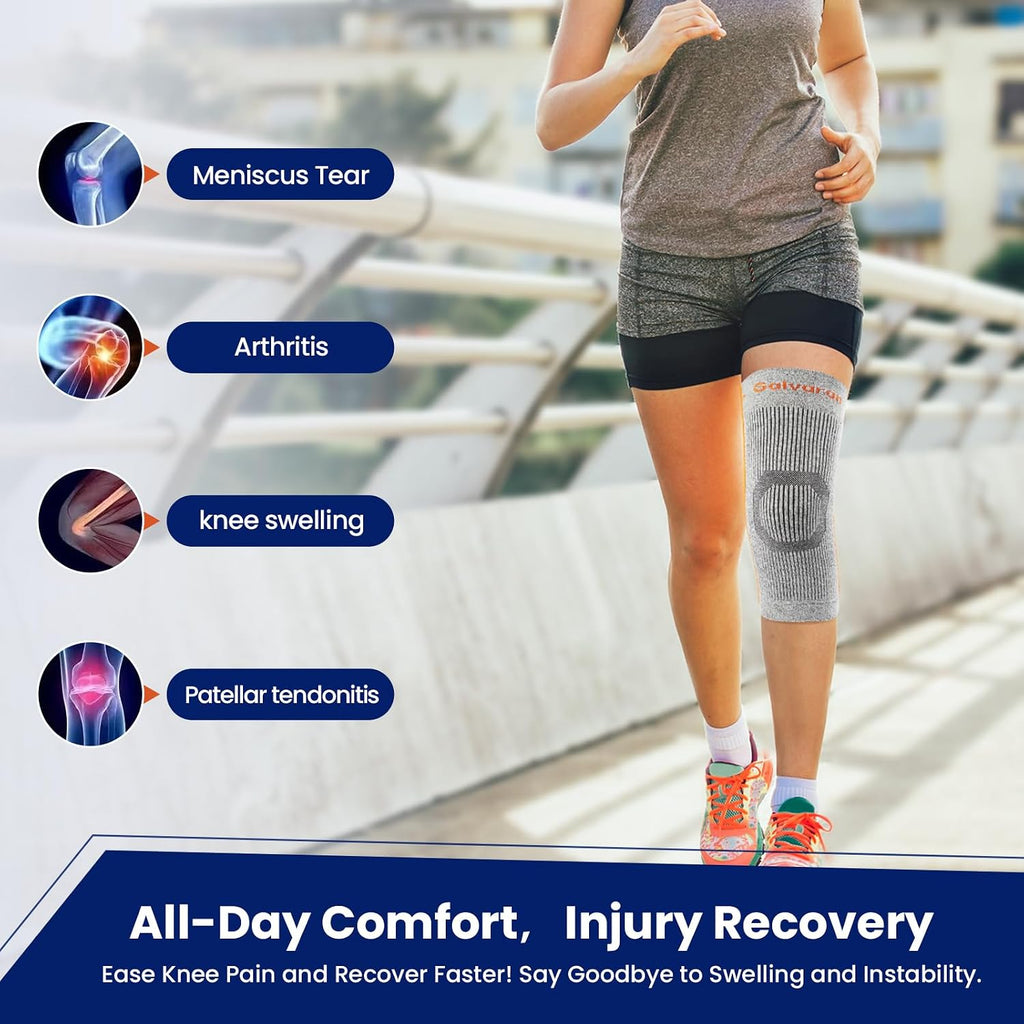 Compression Knee Brace for Women & Men – Knee Support Sleeve for ACL, MCL, Meniscus Pain Relief, Joint Swelling &