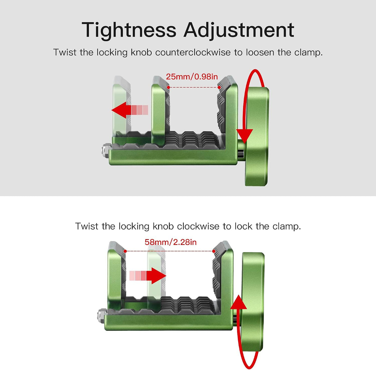 Shooting Saddle Clamp Rest Head for Shooting Stick Tripod Hunting-Green (U-2)