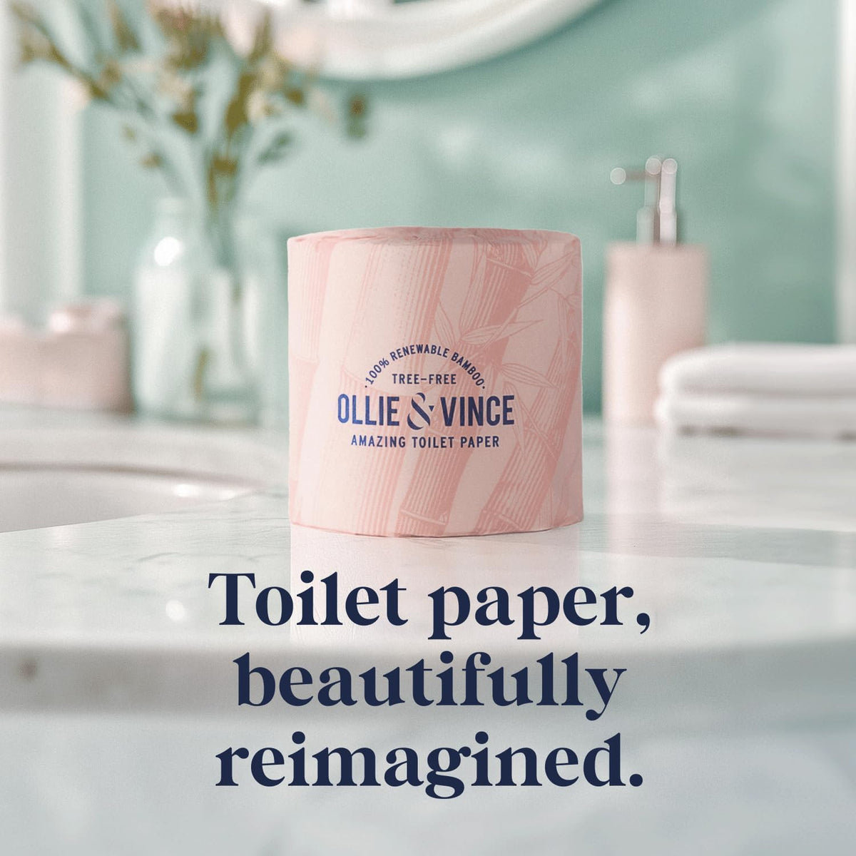 100% Bamboo Toilet Paper - 12 Rolls, Tree-Free, Sustainable