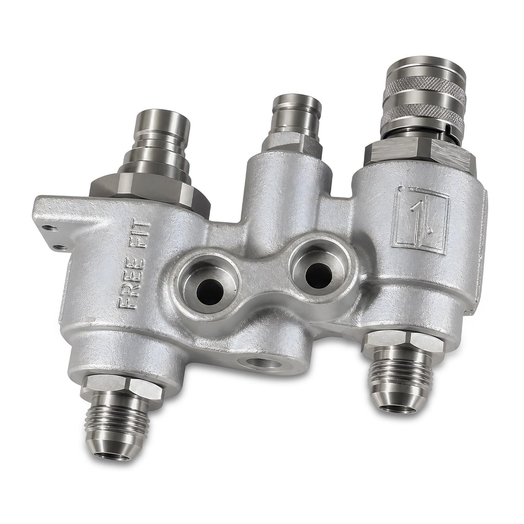 7246783 Hydraulic Coupler 4BD4FH Manifold Block 48mm Compatible with Bobcat