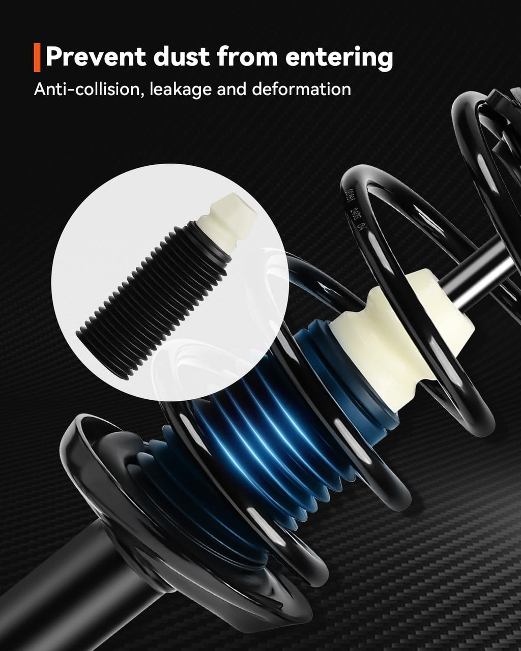 PROEZE Front Strut Assembly for 2006-2011 Civic, Shock Absorber Front with Coil Springs Replace 172286,172287, Driver and Passenger Side, 2PCS