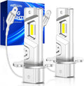 H3 Fog Light Bulb, 600% High Bright H3ll H3 Led Fog Lights 12,000LM 6500K White Strong Penetration,1:1 Mini Szie Plug