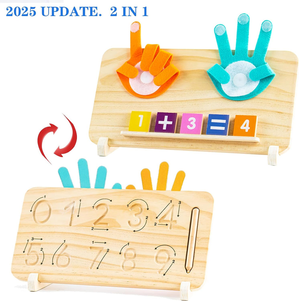 Montessori Toys for 3 4 5 Year Old,Double-Sided Preschool Learning Toys for Toddlers age 2-4,Educational Math
