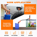 MANPICTE Portable Fuel Transfer Pump,Battery Powered,3.0 GPM Flow