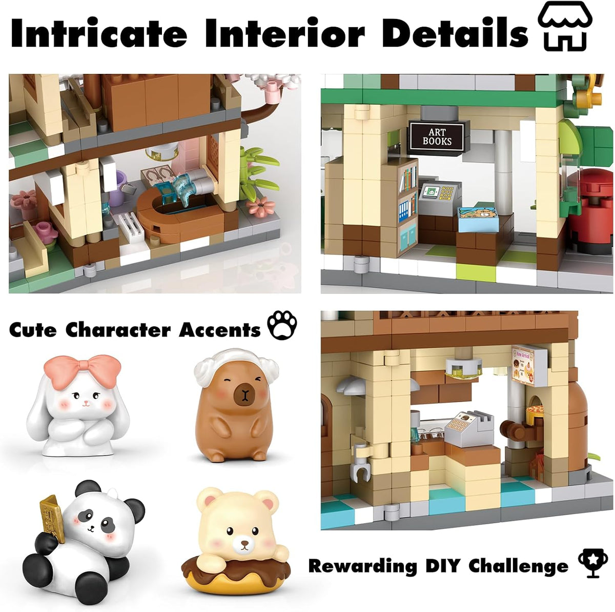 Bear Cub’s Bakery Mini Micro Building Blocks Toy Set