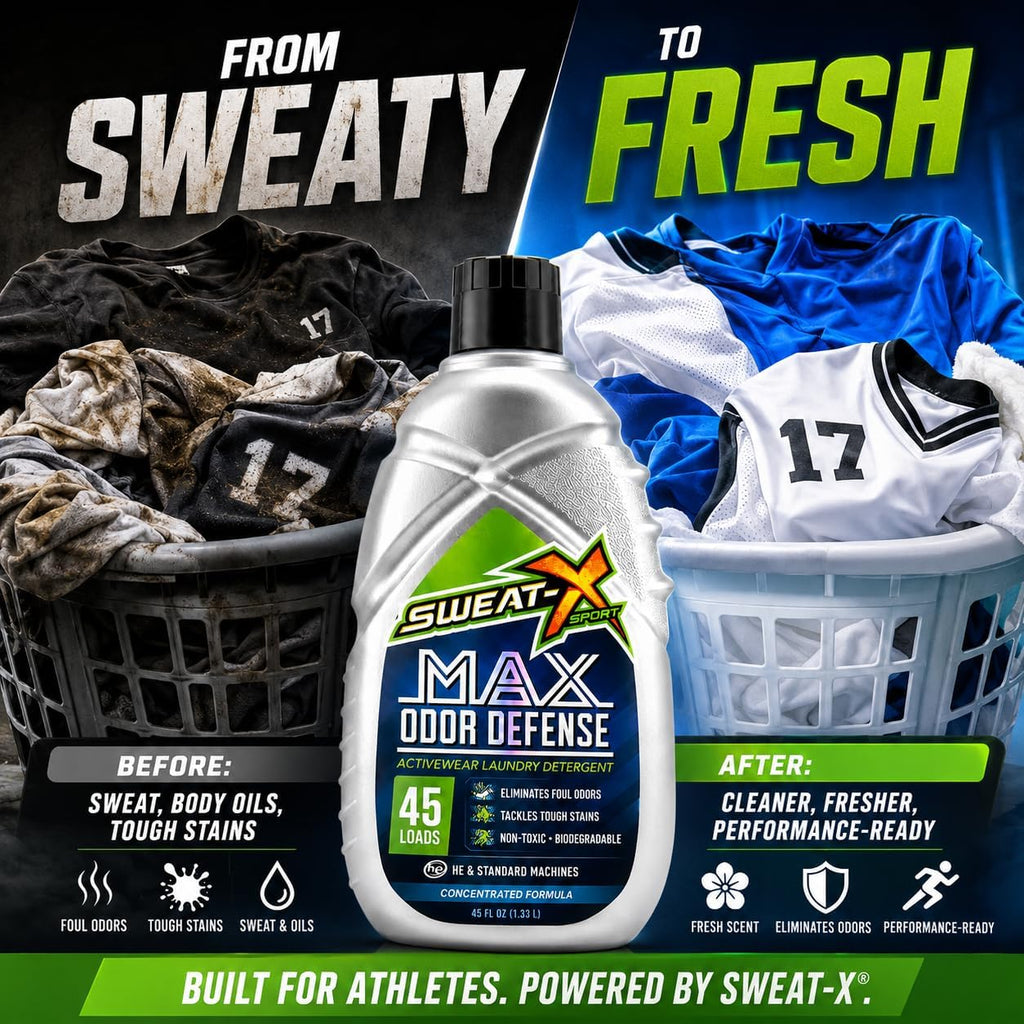 Max Odor Defense Sport Laundry Detergent Liquid, 45 Loads