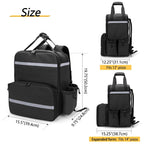 Expandable Food Delivery Backpack with 4 Cups Holder