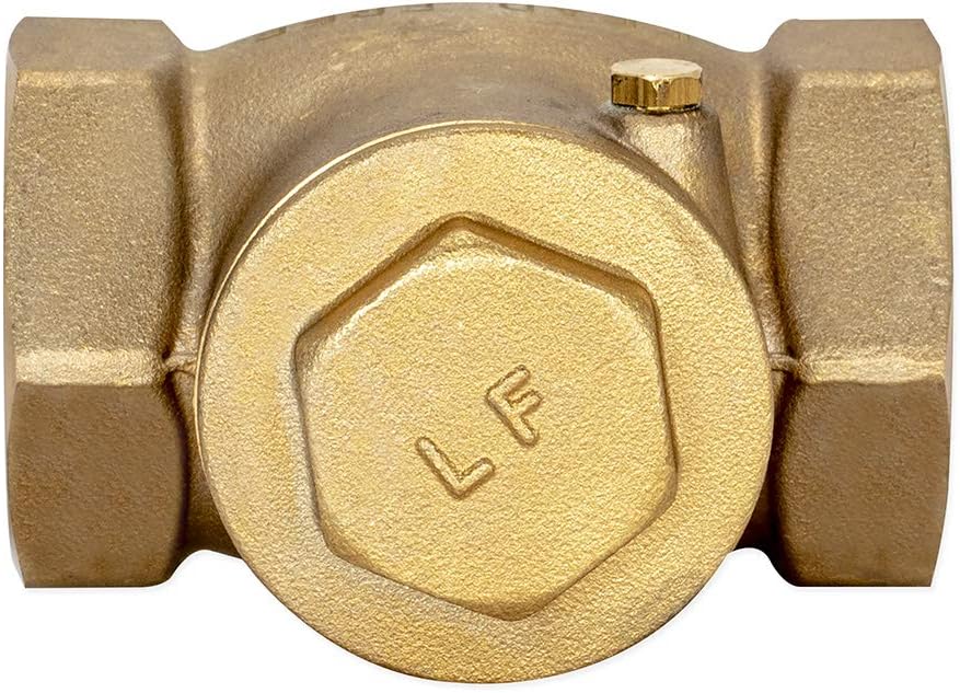 Eastman Brass Swing Check Valve, 1-1/2 Inch IPS, Brass Plumbing Fitting, 20429LF