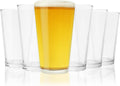 Stackable Beer Glasses, Pint Glasses for Beers, Water, Iced Coffee, Cocktails, Game Night, Beer Gifts for Men, BBQ