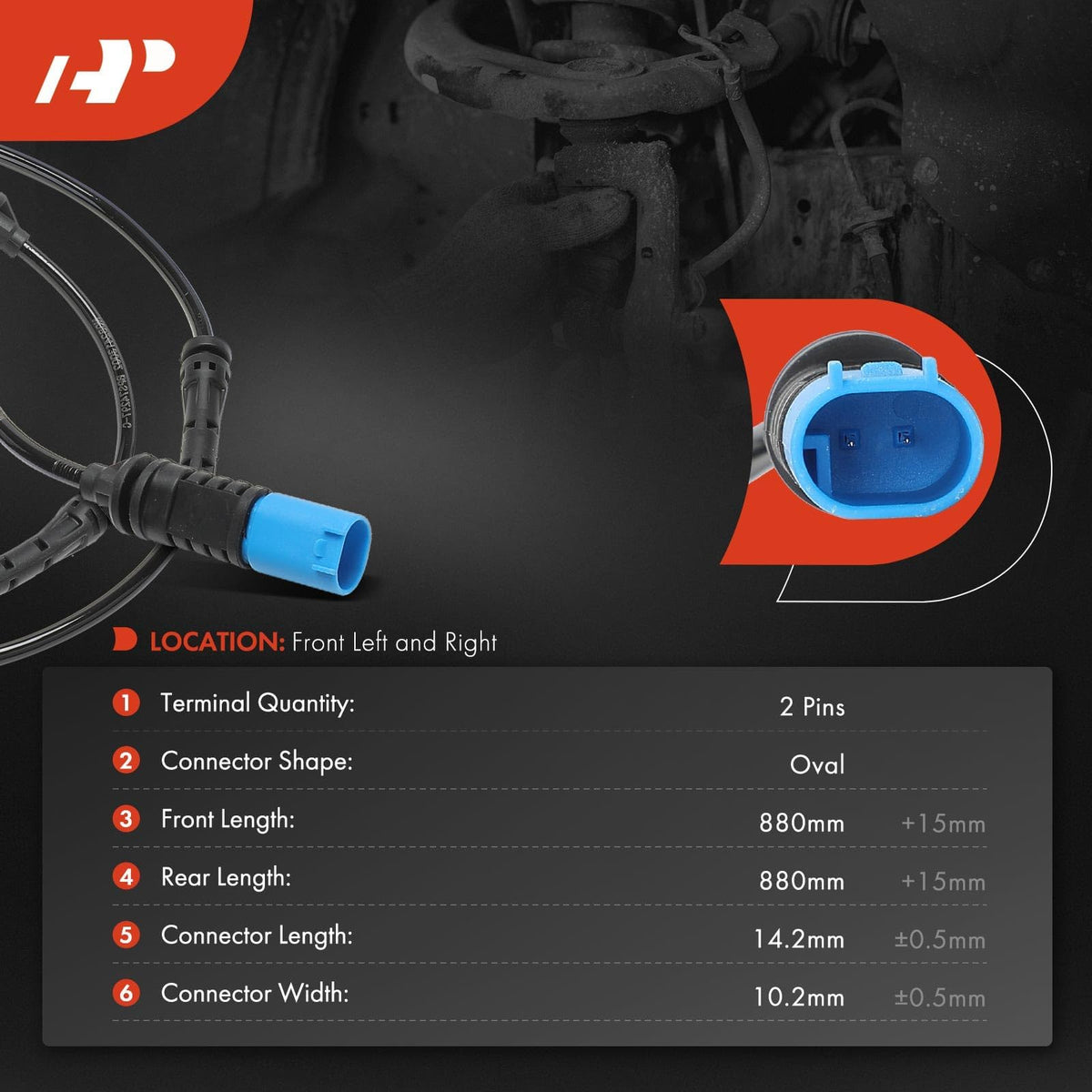 A-Premium Front Brake Pad Wear Sensor Compatible with BMW Models