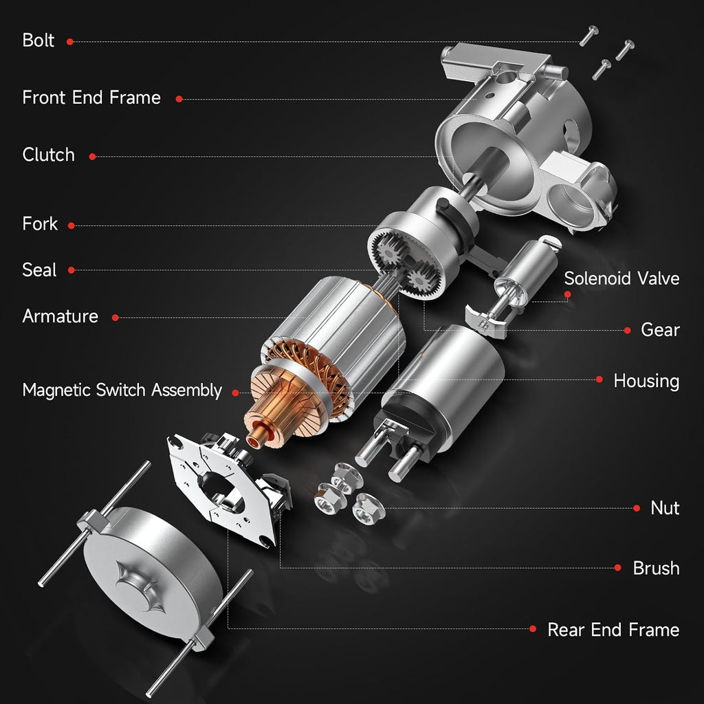 New Starter 19169 Fit for Kawasaki FX730V FX691V FX600V FX651V FX541V FX481V, John Deere 636M 652R 648R, 21163-0754 21163-0756 21163-7023 428000-6600 428000-6601 4280006600 211637023 41052301