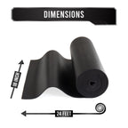 Toolbox Liner Non-Slip Tool Drawer Liner 24ft x 18" Black