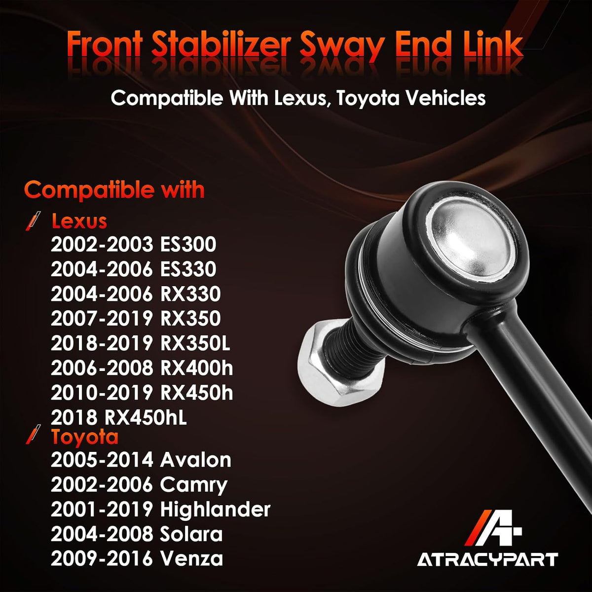 Sway Bar Links Front, Fit For 2001-2019 Camry Highlander, Lexus RX330 RX350