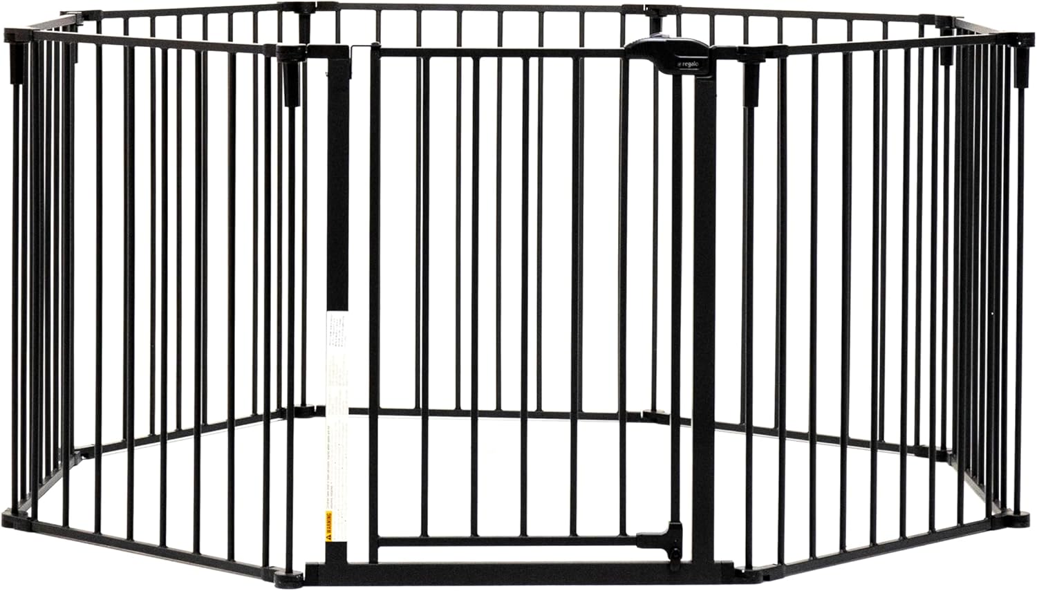 Safety 192" Super Wide Baby Gate & Play Yard, 2-in-1 Convertible Extra Wide Safety Barrier, Hardware Mounted for