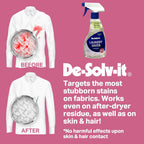 Orange-Sol Laundry Saver, Instant Stain Remover for Laundry, Hair and Skin-Safe (12-Ounce)
