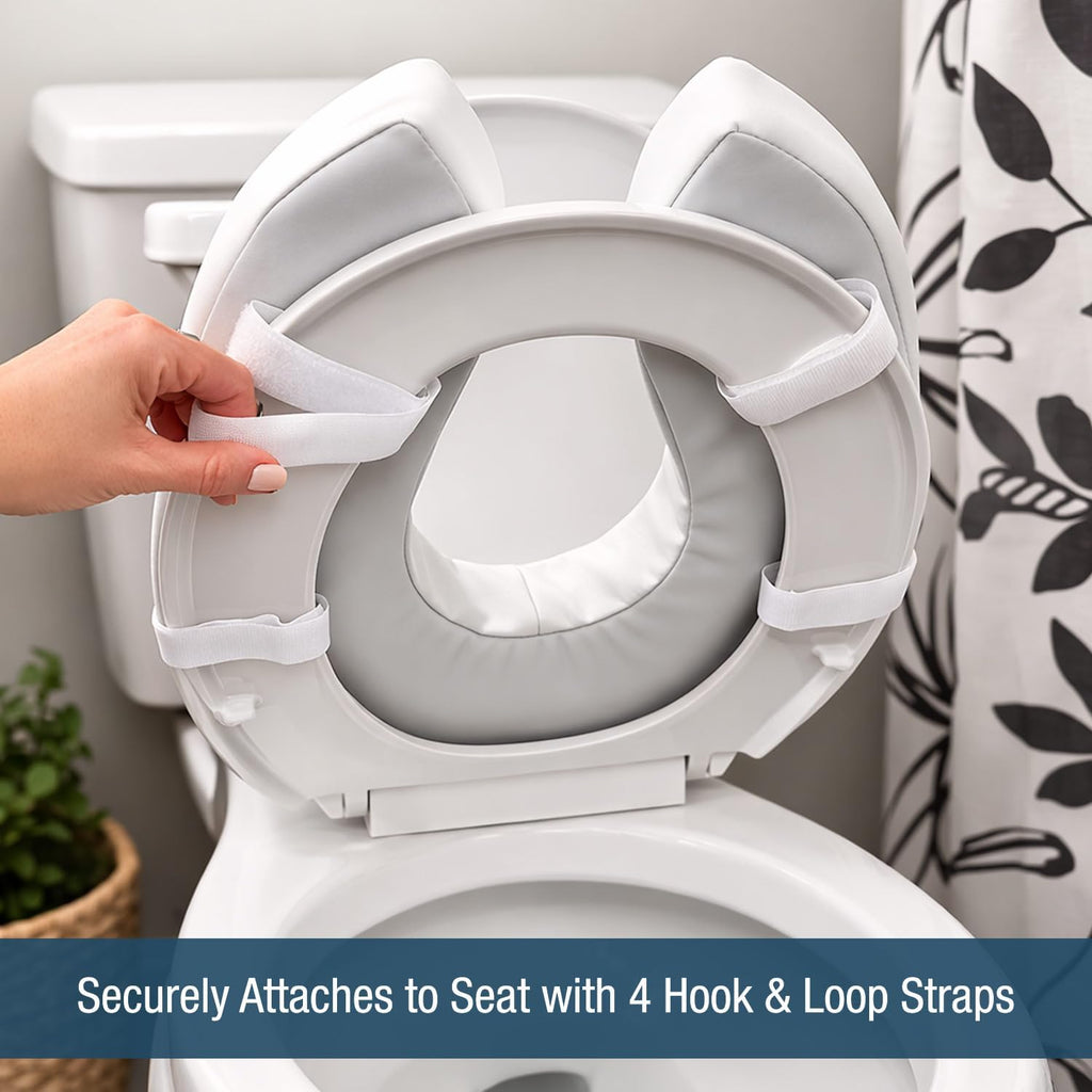 Raised Toilet Seat Toilet, Toilet Seat Riser, Seat Cushion and Toilet Seat Cover to Add Extra Padding to the Toilet