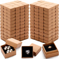 120 Pcs Small Ring Boxes Bulk Kraft Gift Boxes