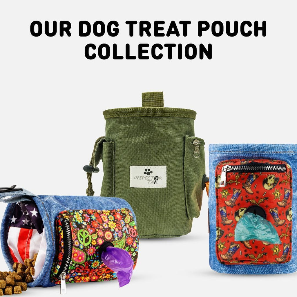 Dog Treat Pouch for Training, Drawstring Bag, Hands Free