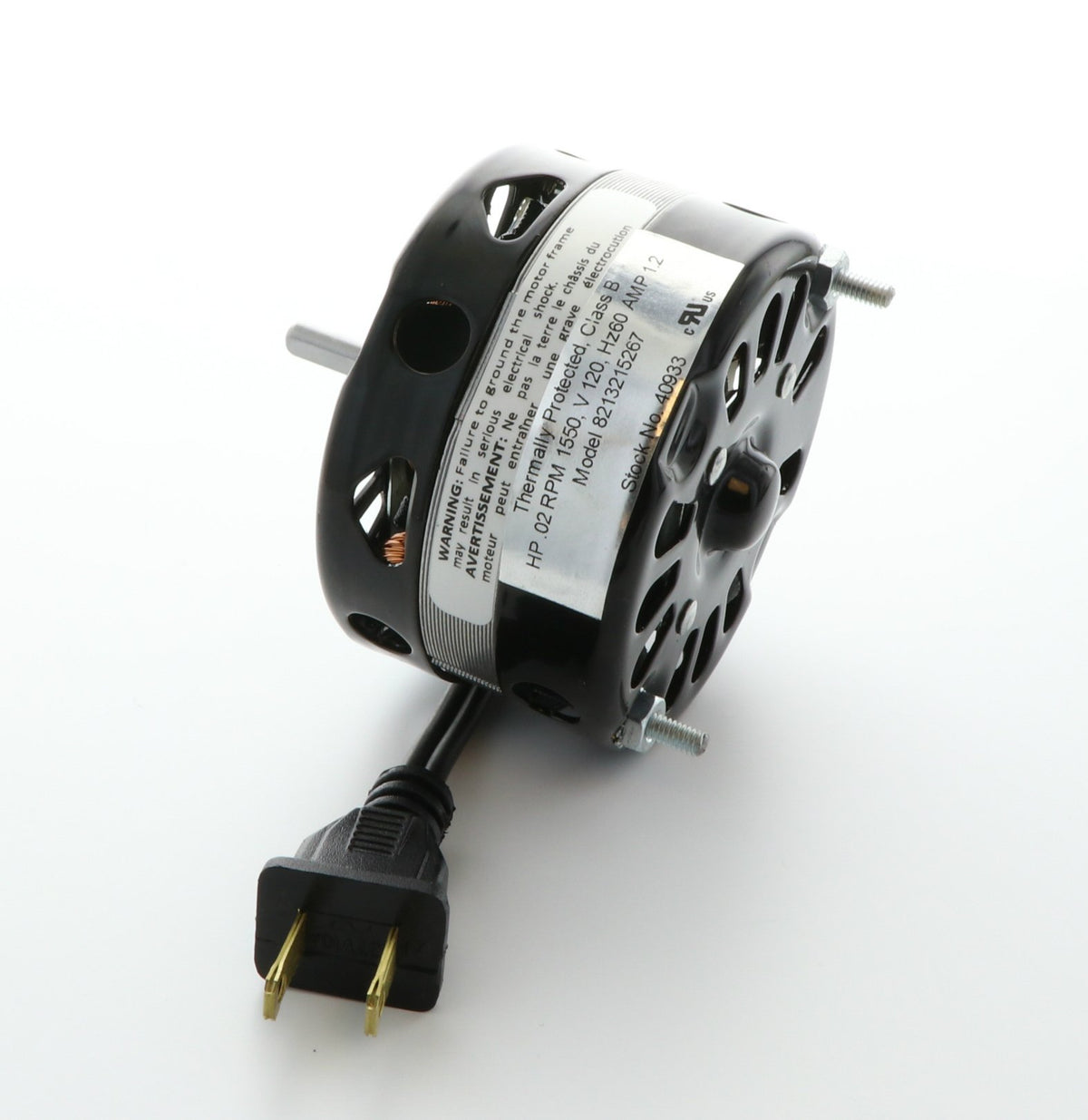 Packard 40933 3.3 Inch Diameter Vent Fan Motor Direct Replacement For Nutone / Broan