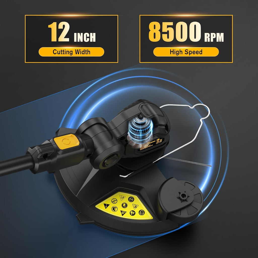 3-in-1 Cordless Weed Eater Compatible with DEWALT 20V Max Battery,Tool Only | 12 Inch String Trimmer with Auto Line