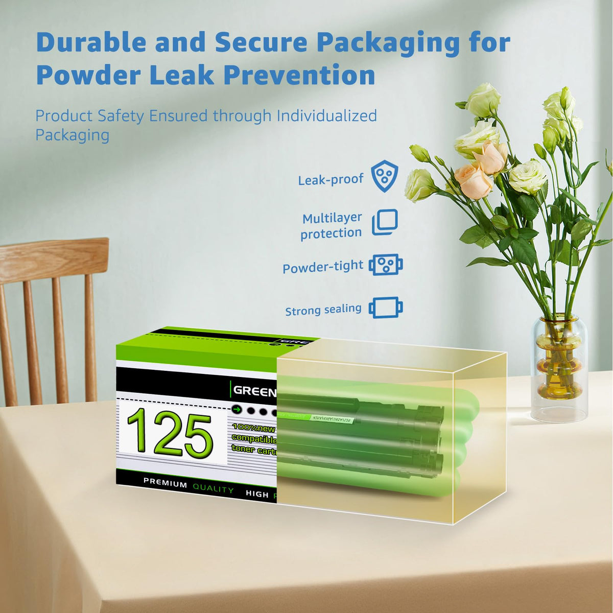 Compatible Toner Cartridge Replacement for Canon 125 CRG-125