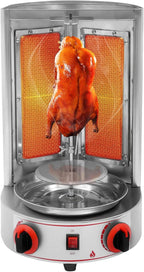 Commercial Shawarma Machine, 110V 3000W Vertical Rotisserie with 2 Heaters