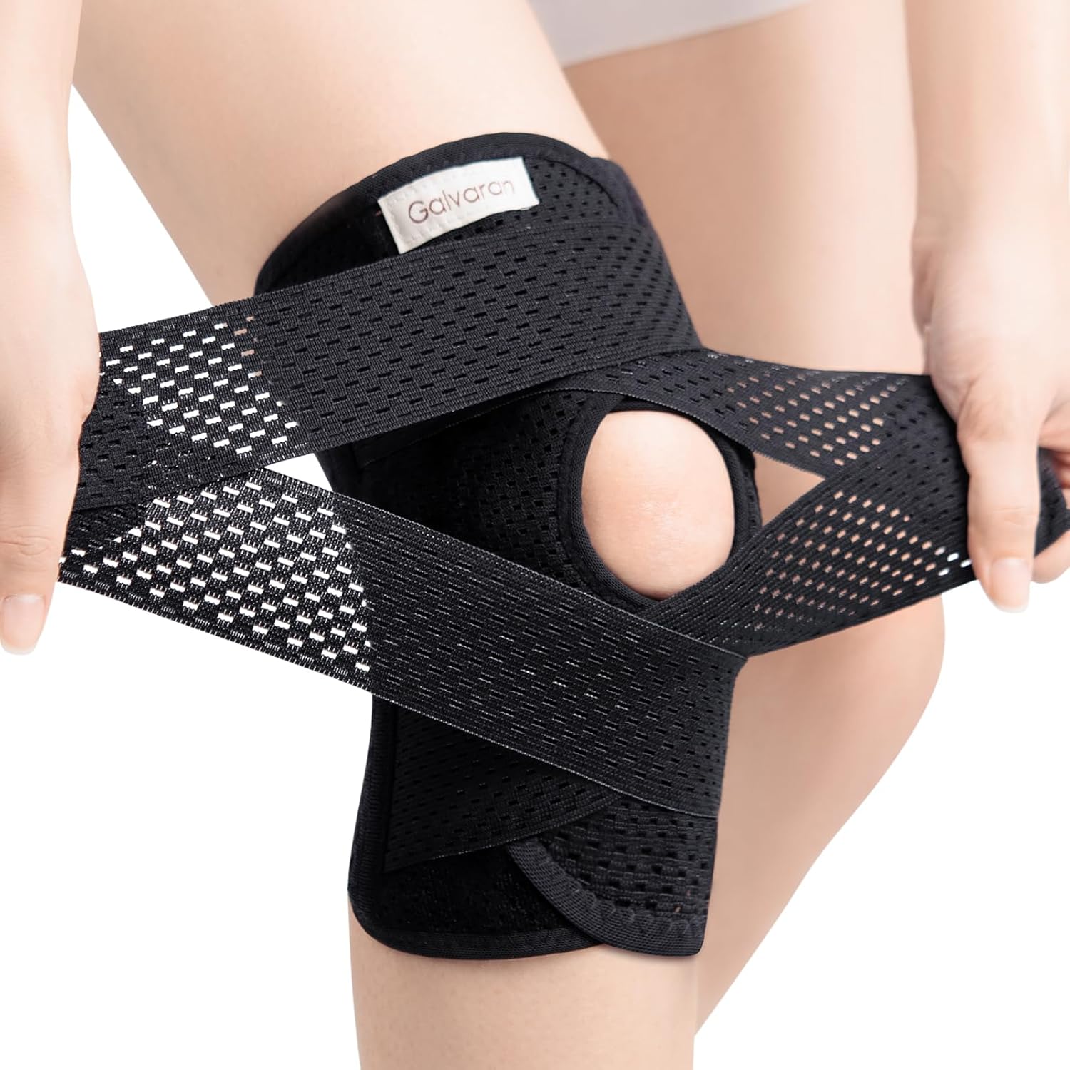 Knee Brace with Side Stabilizers for Meniscal Tear Knee Pain ACL MCL Arthritis Injuries Recovery, Breathable