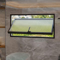 Aluminum Alloy Frame Hopper Window,Bathroom Window, 360Rotation Energy Efficient Replacement Window for Garage
