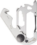 Multitool Carabiner Keychain – 10-in-1 Stainless Steel EDC Tactical Survival Gear – Screwdriver, Ruler, Bottle