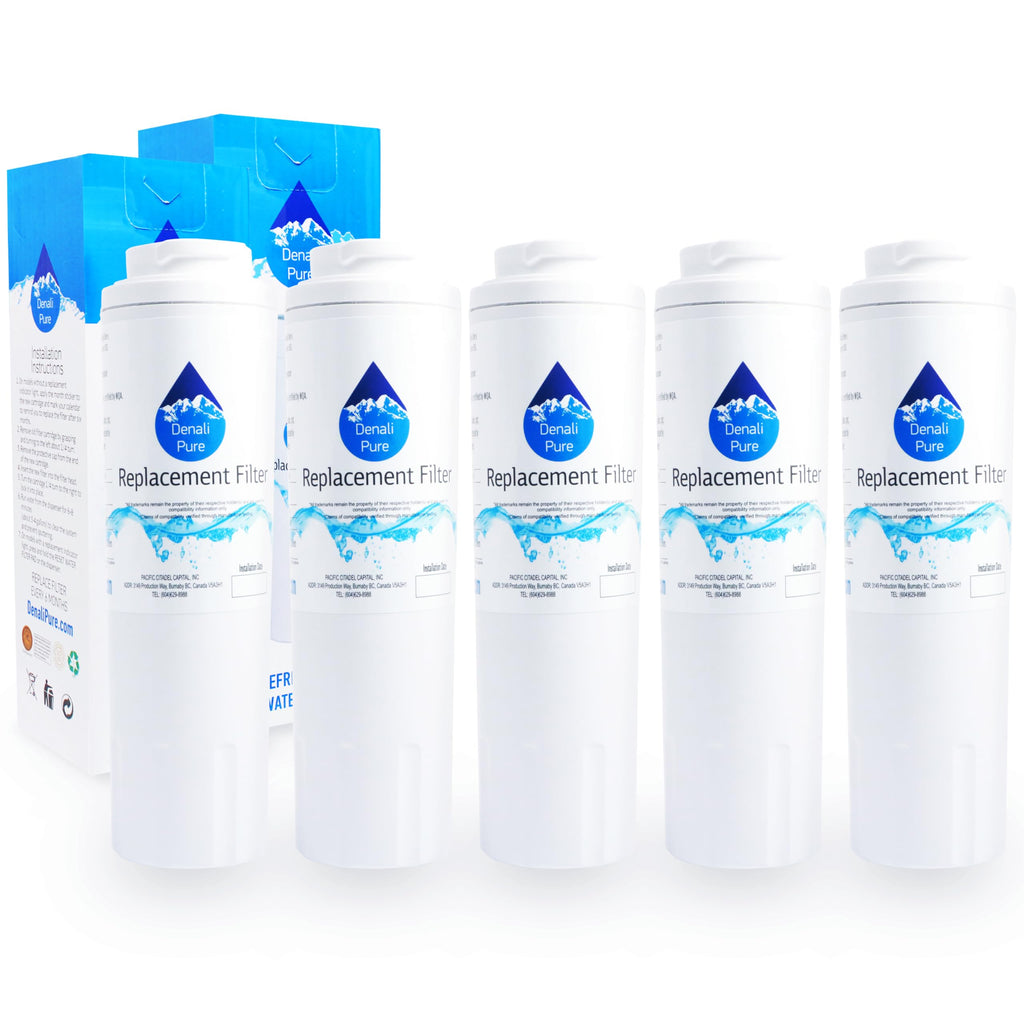 5-Pack Replacement for Whirlpool WRX735SDBM Refrigerator Water Filter