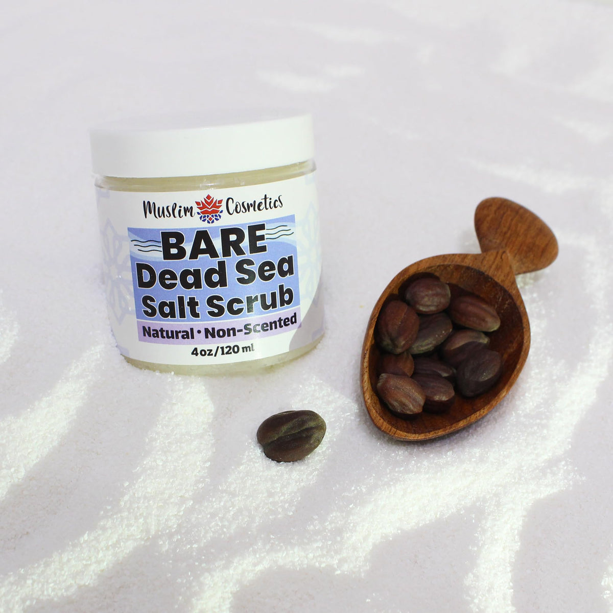 Unscented Dead Sea Salt Scrub | Face & Body & Bikini | Made in Canada 4oz