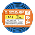 Energeaster Solid Indoor 14/3 NM-B Copper Cable with Ground 50FT, Blue