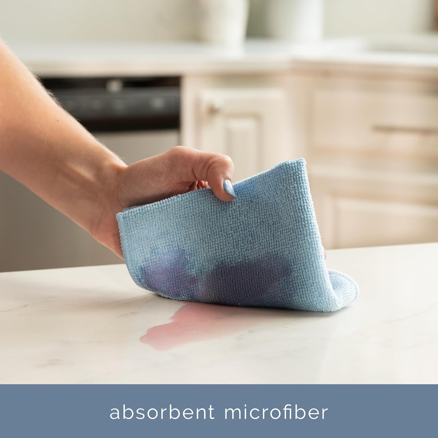 100 Pack of Microfiber Cleaning Cloth, Bulk Microfiber Towel for Home, Reusable and Lint Free Cloth Towels for Car