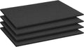 Black Polyurethane Foam Sheets, 4 PCS, 15.7 x 11.8 x 0.4 inch
