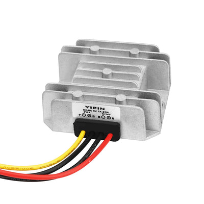 25W DC-DC 12V 24V to 5V 5A Converter Buck Regulator 5 Volts Waterproof Vehicle Power Supply